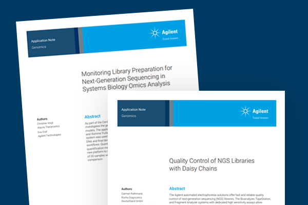 Sample QC with TapeStation systems
