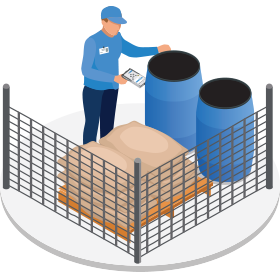ID testing in quarantine illustration