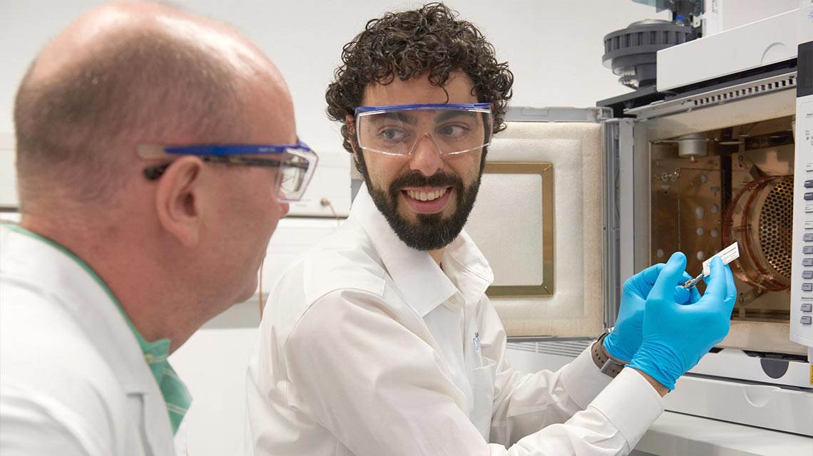 GC instrument in a lab