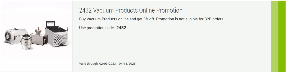 2432 Vacuum Products Online Promotion