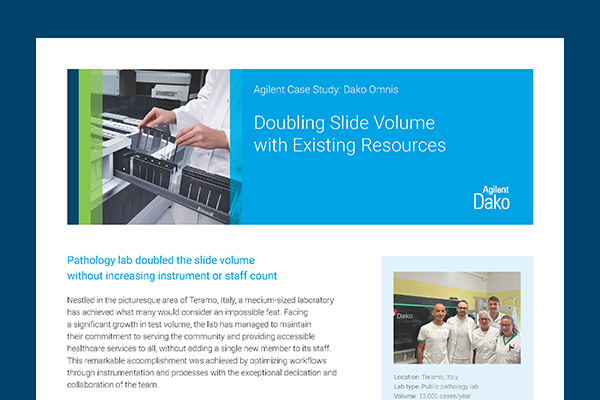 Microscope inspecting slide
