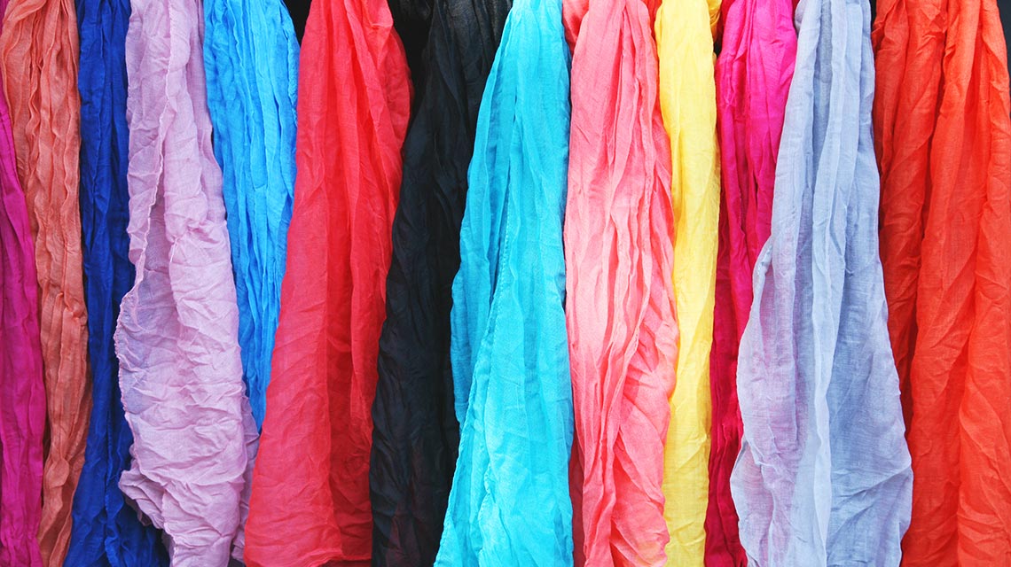 Сolored scarves