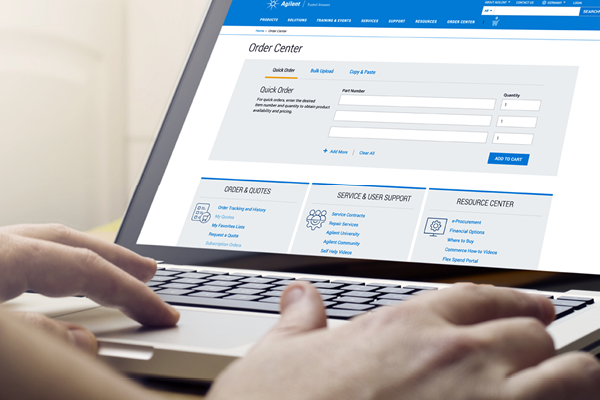 Simplify purchasing with the Agilent online store