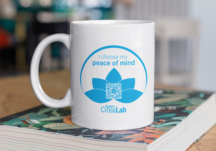 Agilent CrossLab peace of mind mug