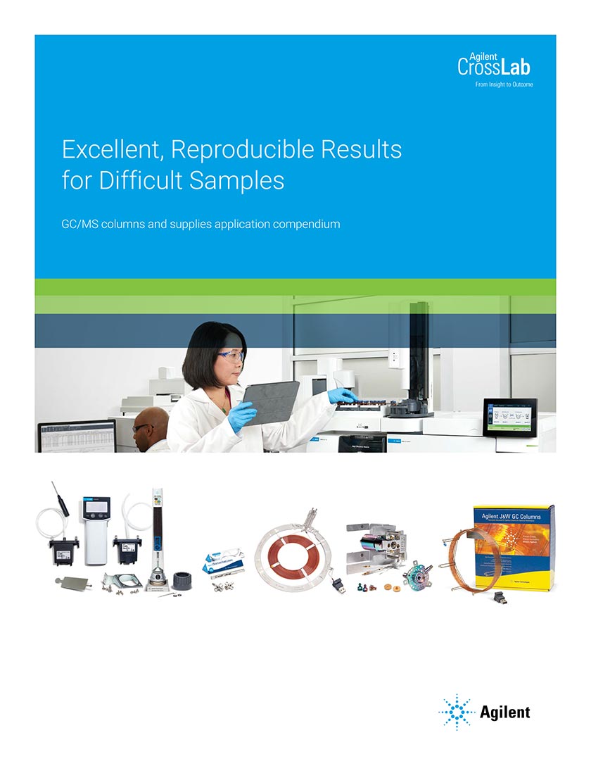 GC/MS columns and supplies application compendium