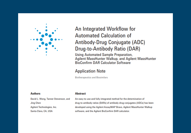 An Integrated Workflow for Automated Calculation of Antibody-Drug Conjugate (ADC) Drug-to-Antibody Ratio (DAR)