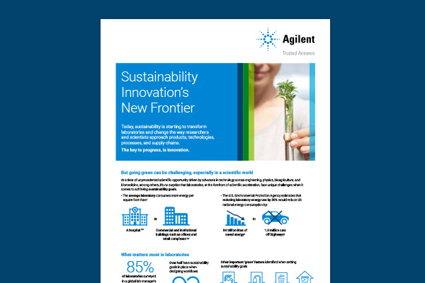 Agilent sustainability innovations infographic