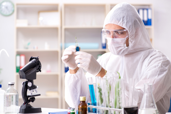 scientist working in lab