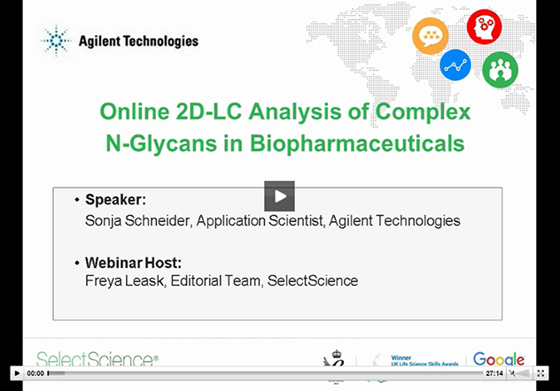 Online 2D-LC Analysis of Complex N-Glycans in Biopharmaceuticals