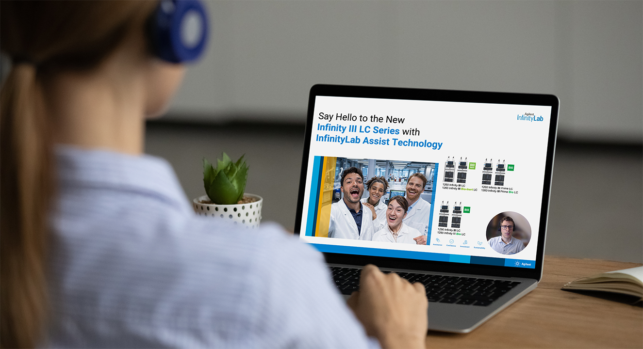Watch the on-demand webinar introducing the Agilent Infinity III LC Series at your convenience.