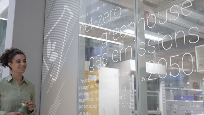 Watch the video showcasing Agilent’s solutions for achieving sustainability in your HPLC lab